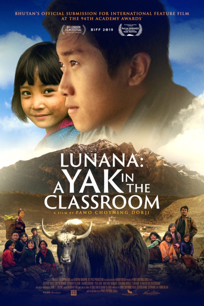 Dzongkha poster of the movie Lunana: A Yak in the Classroom