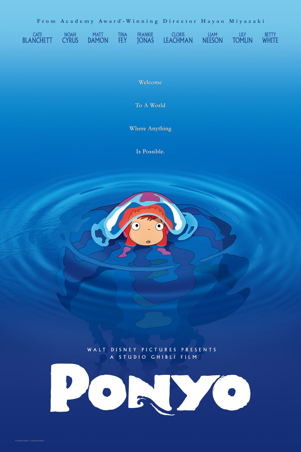 L'affiche du film Ponyo