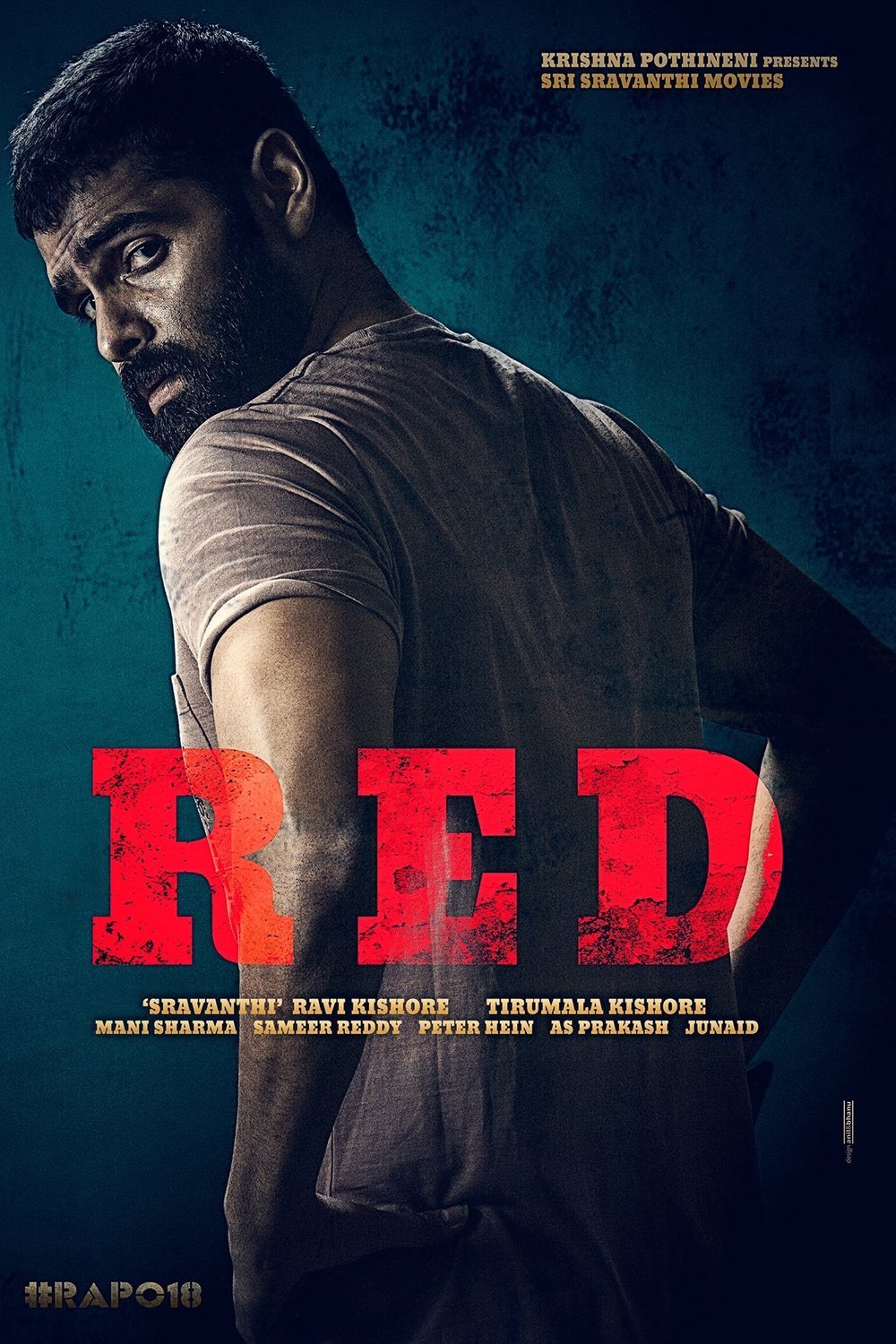 L'affiche originale du film Red en Telugu