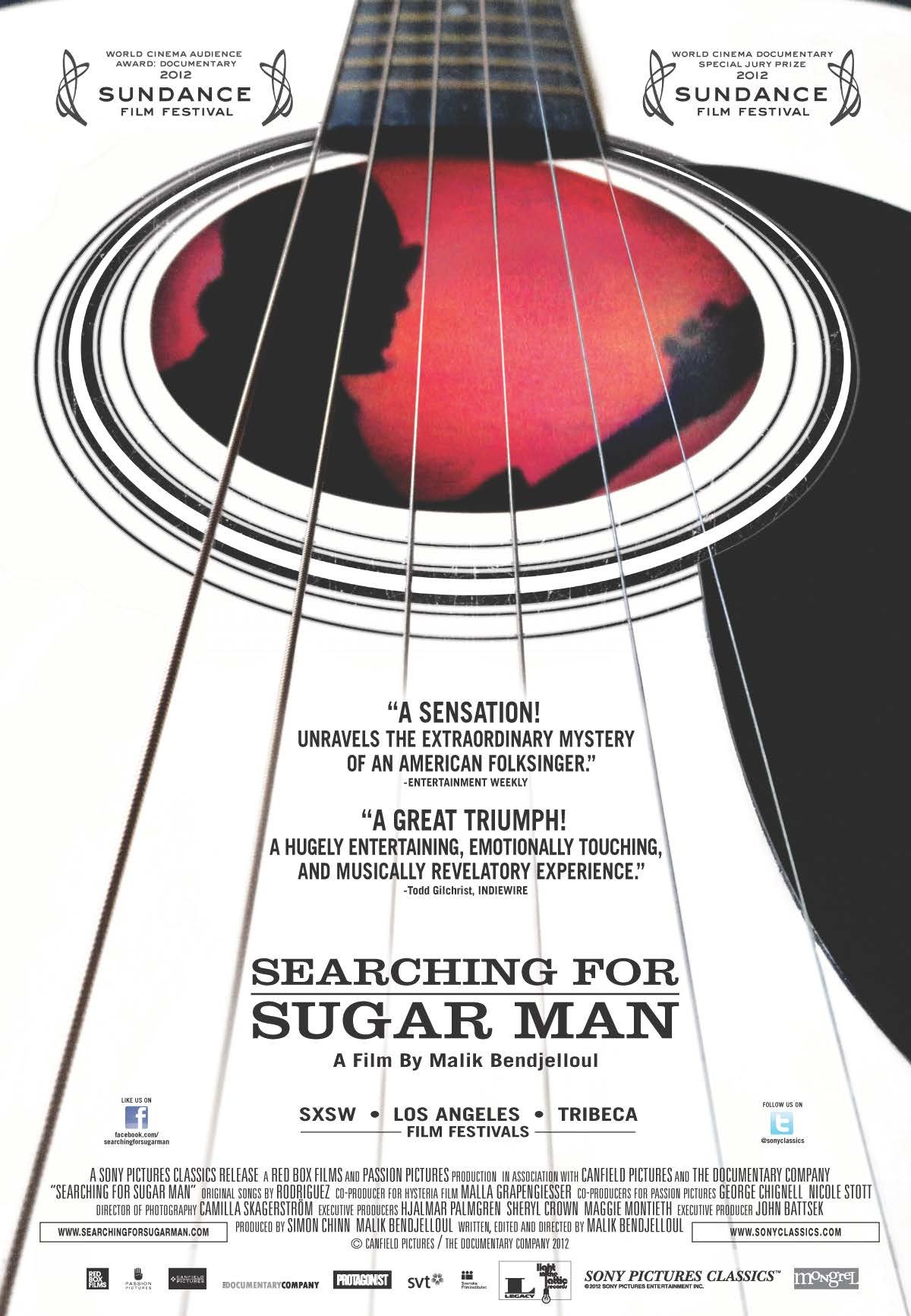L'affiche du film Searching for Sugar Man [2012]