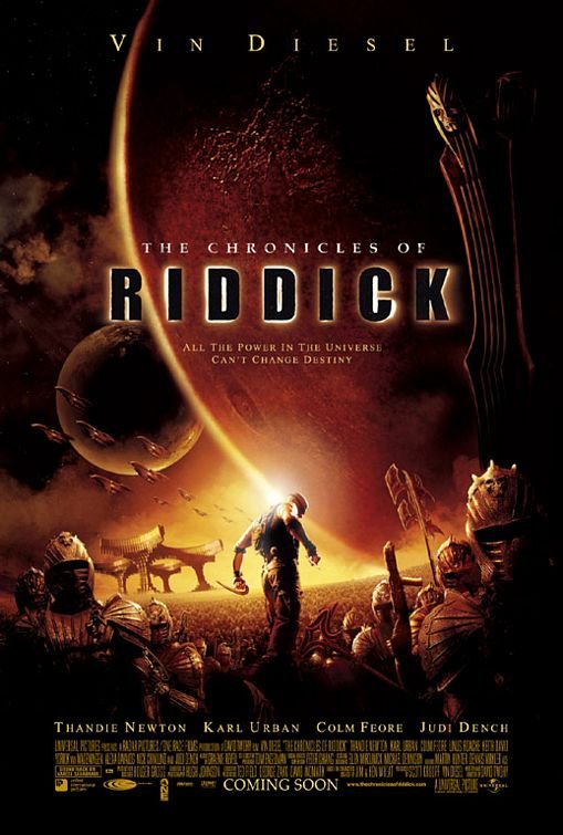 L'affiche du film The Chronicles of Riddick