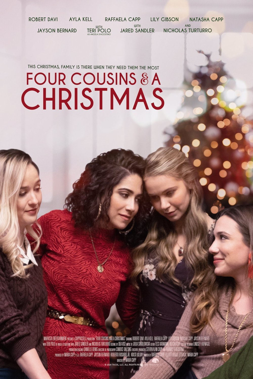 L'affiche du film Four Cousins and A Christmas