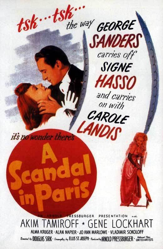 L'affiche du film A Scandal in Paris