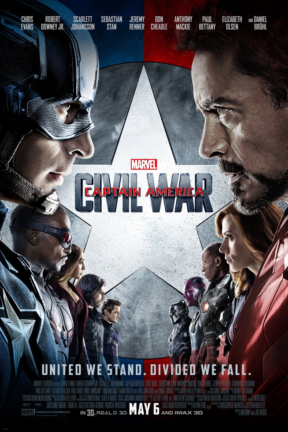 L'affiche du film Captain America: Civil War