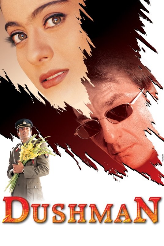 L'affiche originale du film Dushman en Hindi
