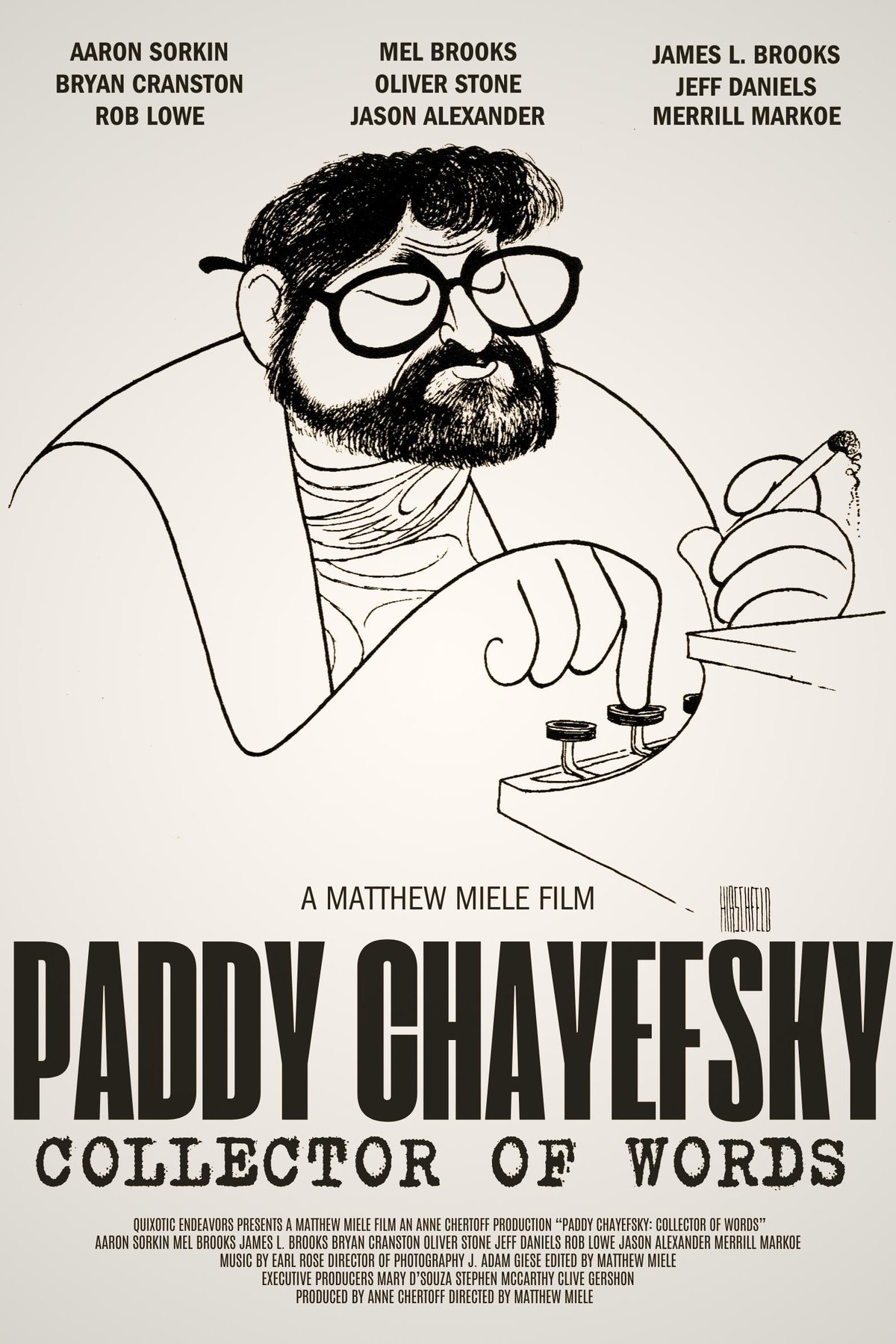 L'affiche du film Paddy Chayefsky: Collector of Words