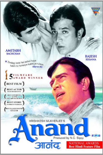 L'affiche originale du film Anand en Hindi