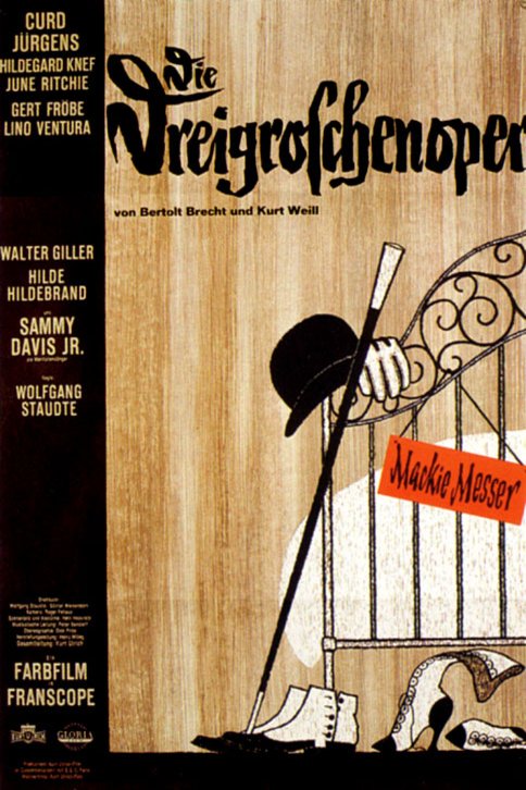 L'affiche originale du film Die Dreigroschenoper en allemand