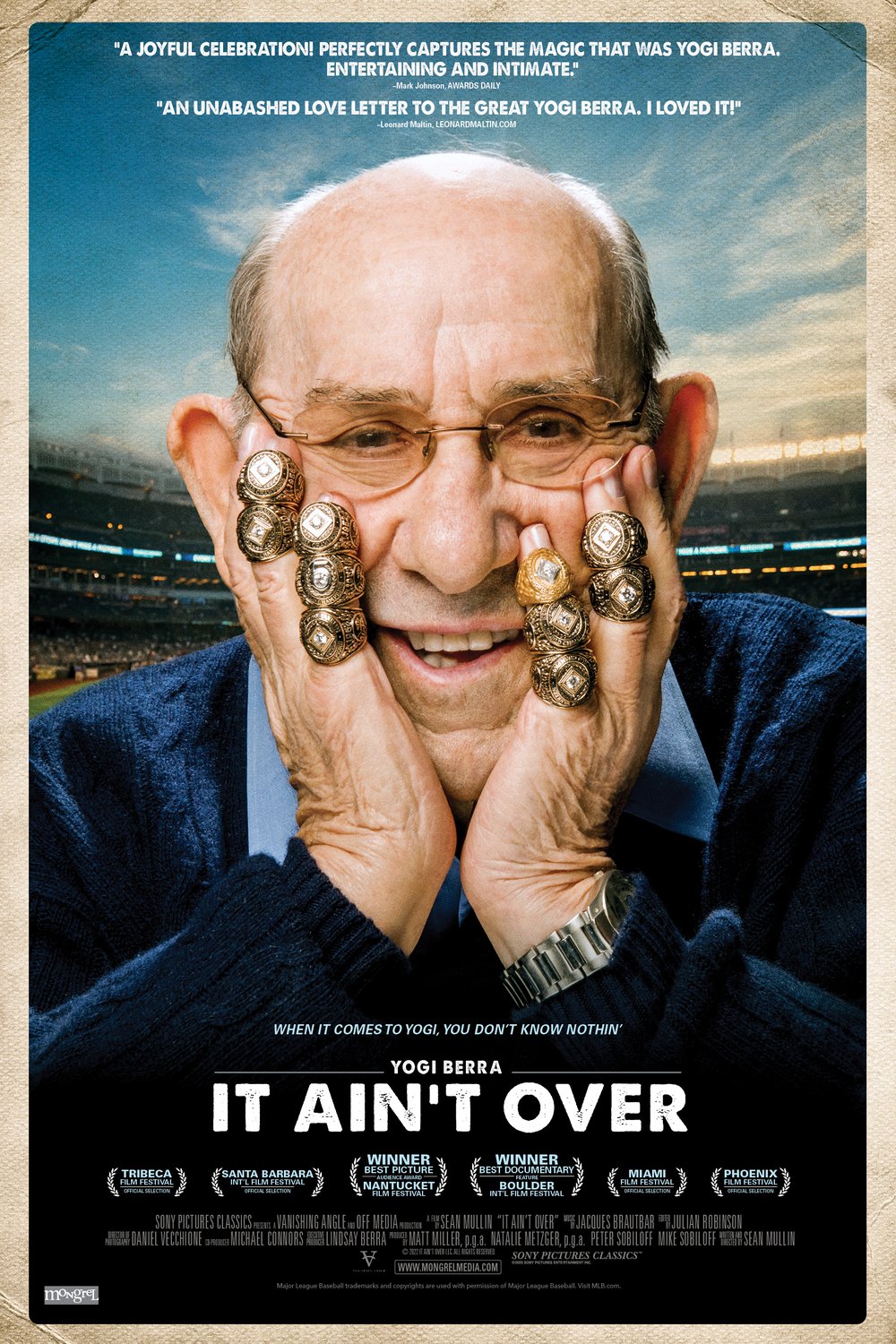 L'affiche du film It Ain't Over [2022]