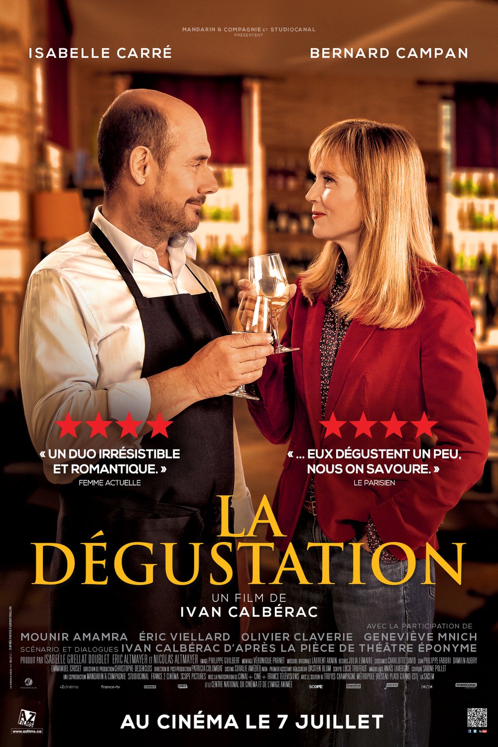 L'affiche du film La dégustation