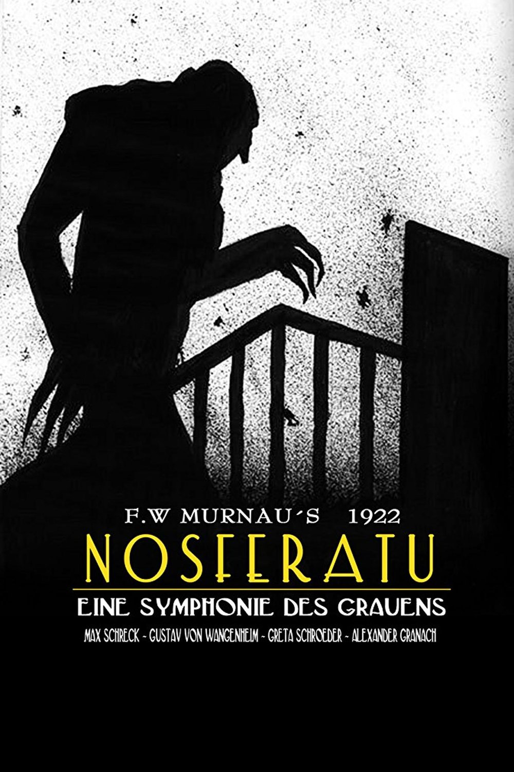 L'affiche originale du film Nosferatu, eine Symphonie des Grauens en Muet