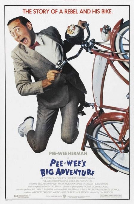 L'affiche du film Pee-Wee's Big Adventure