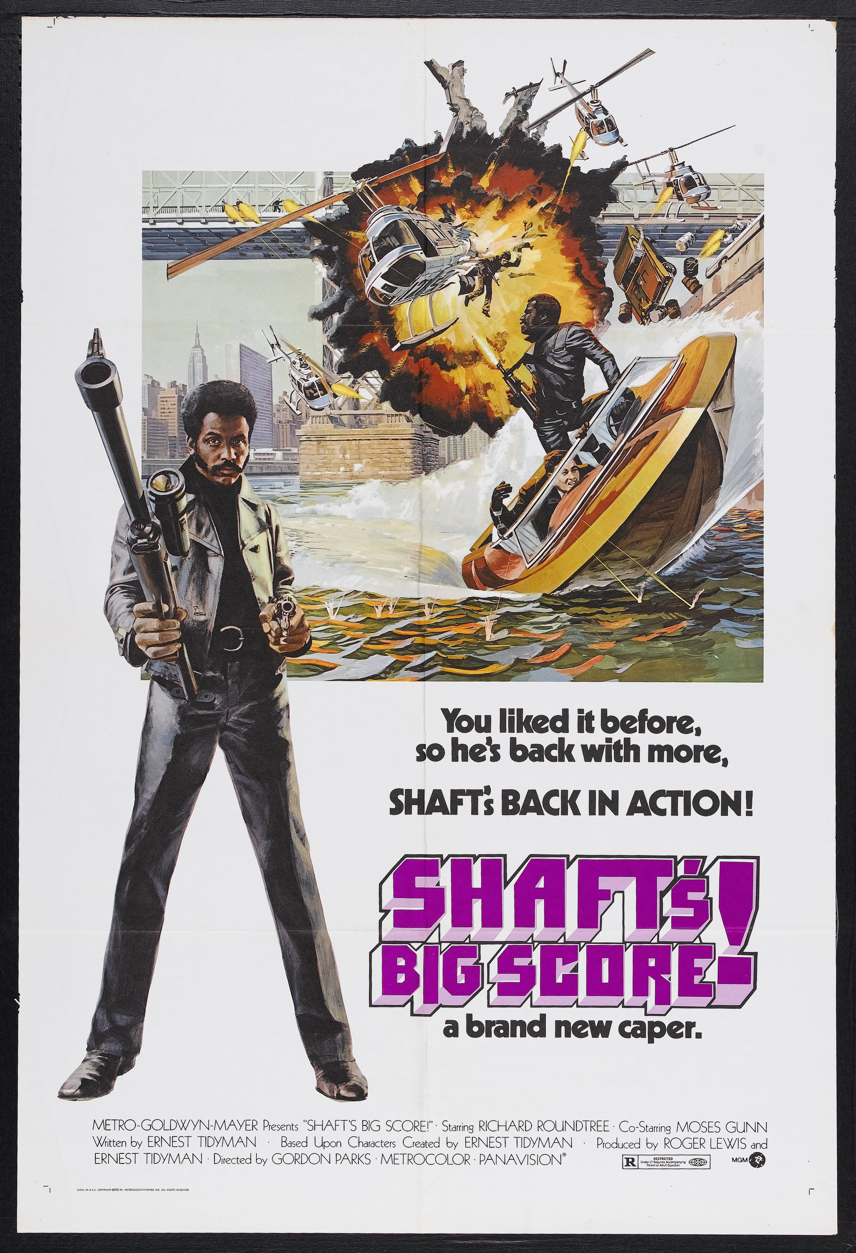 L'affiche du film Shaft's Big Score!