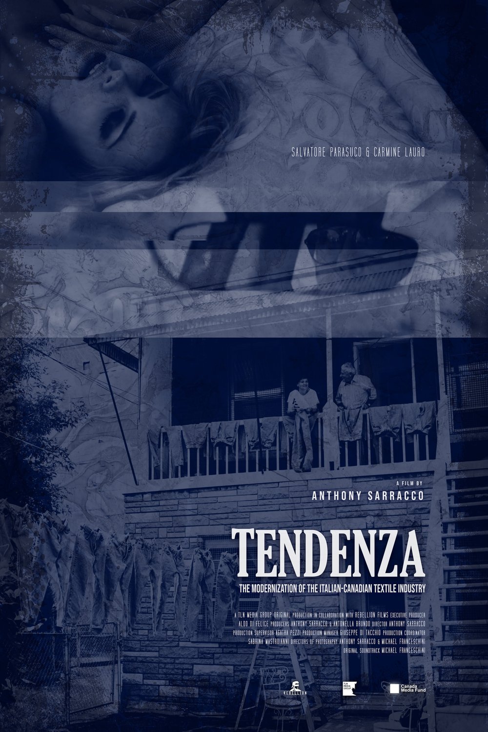 L'affiche originale du film Tendenza: La modernisation de l'industrie du textile italo-canadienne en italien