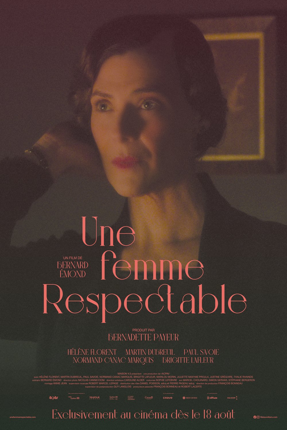 L'affiche du film Une femme respectable