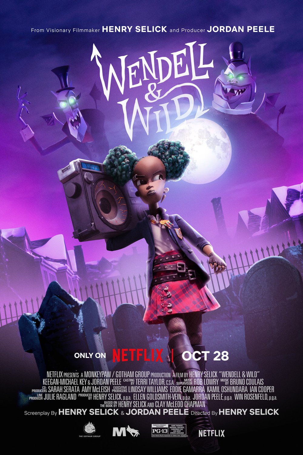 L'affiche du film Wendell & Wild