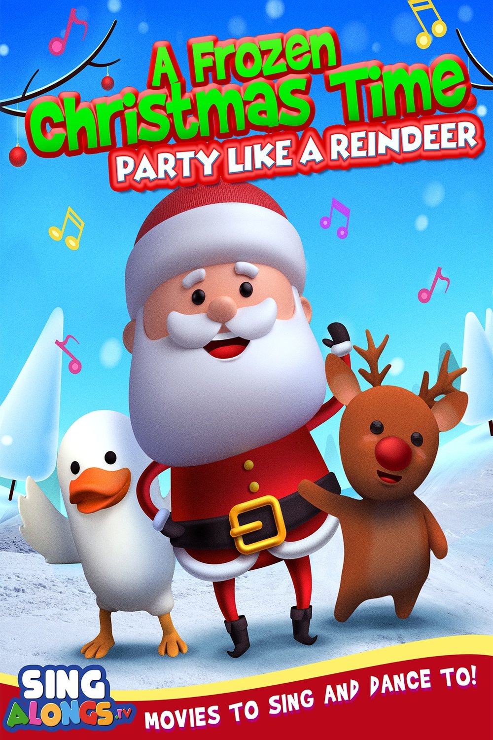 L'affiche du film A Frozen Christmas Dance: Party Like A Reindeer [2021]