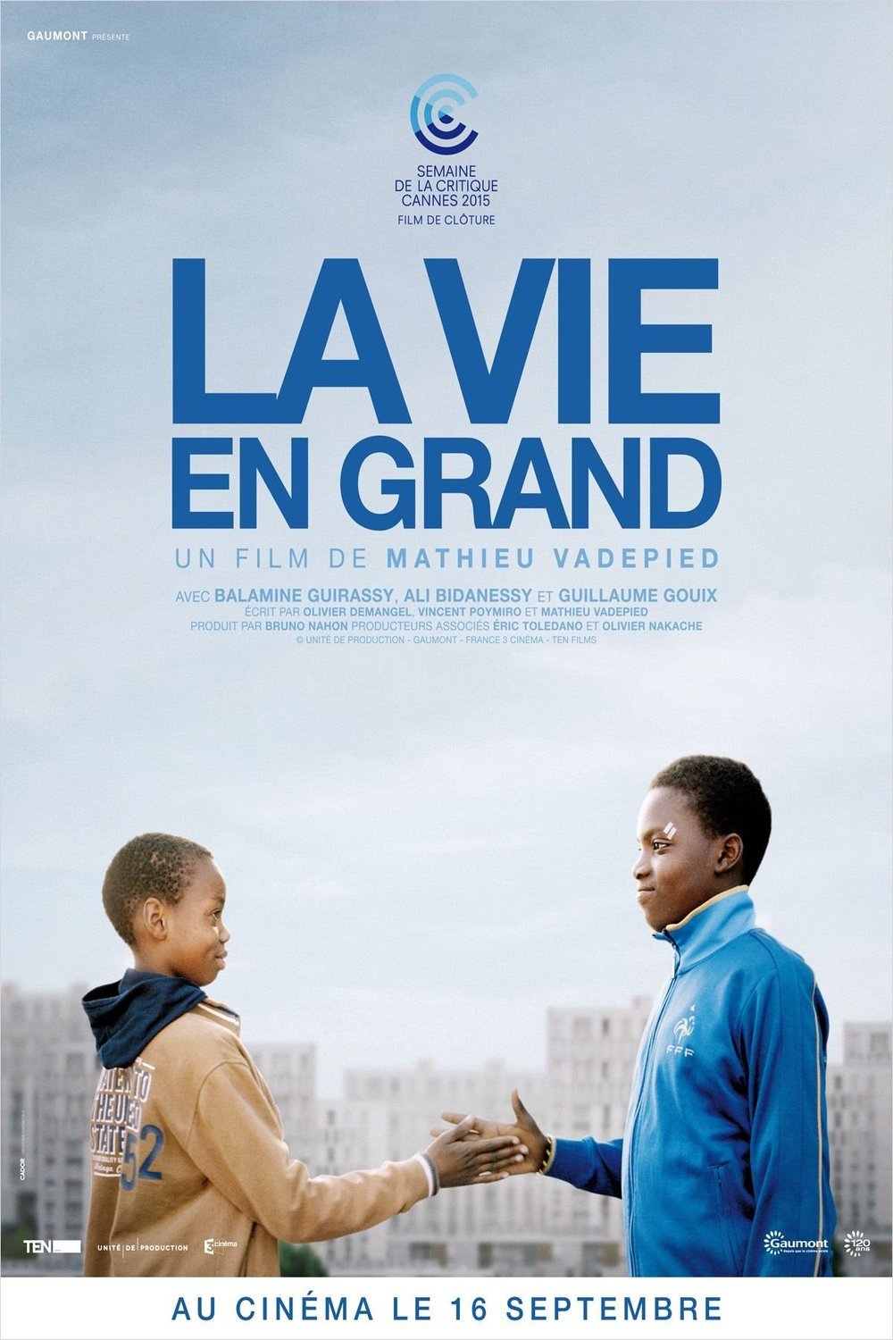 L'affiche du film La vie en grand [2015]