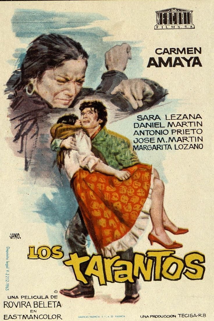 L'affiche originale du film Los Tarantos en espagnol