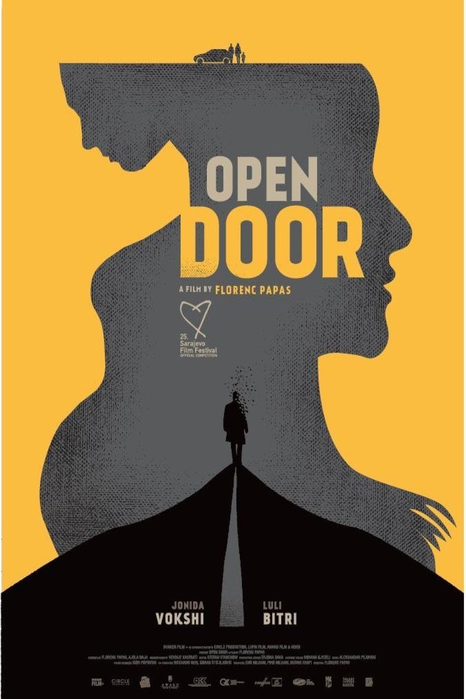 Albanian poster of the movie Open Door