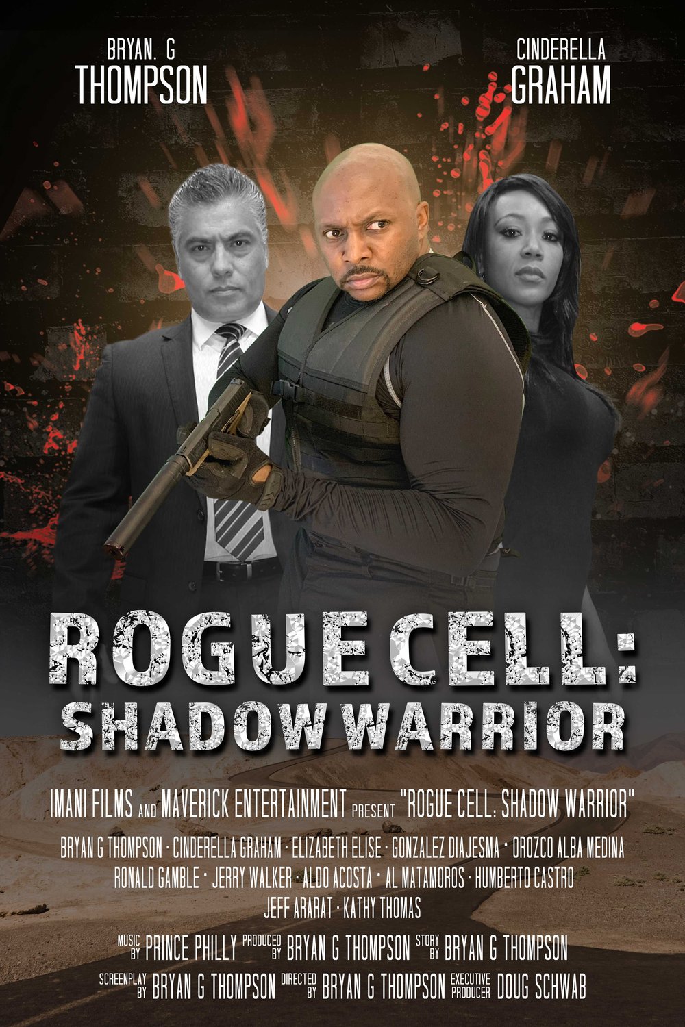 L'affiche originale du film Rogue Cell: Shadow Warrior en anglais