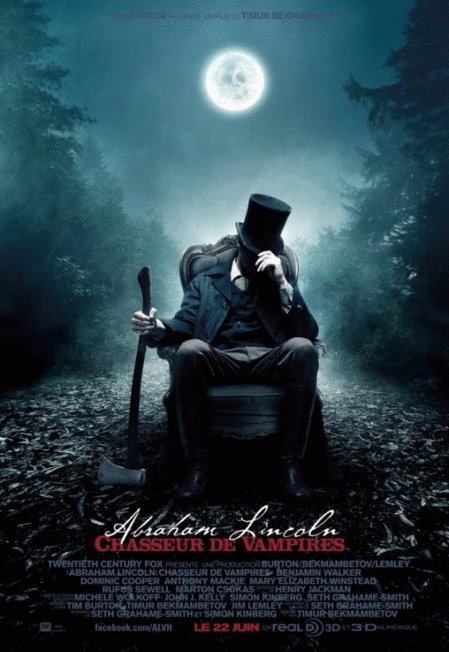 L'affiche du film Abraham Lincoln: chasseur de vampires