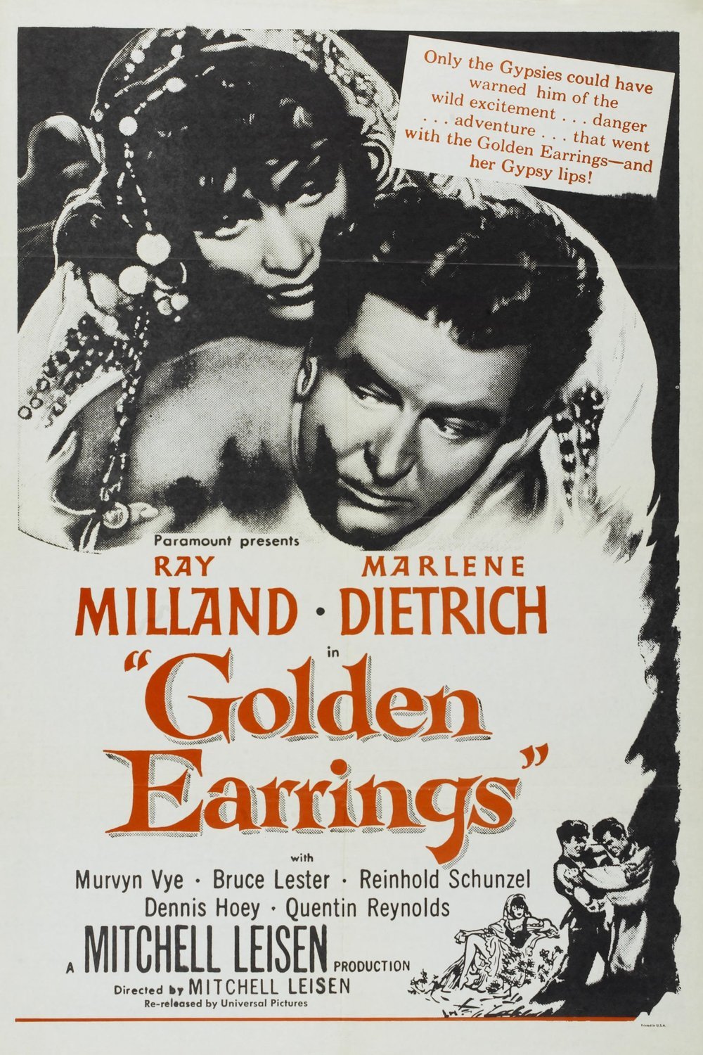 L'affiche du film Golden Earrings