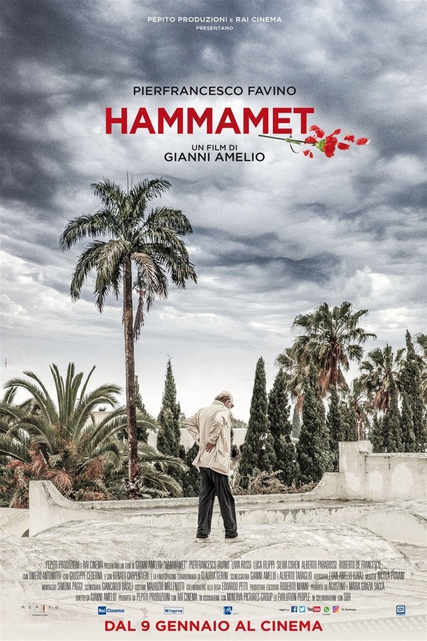 Italian poster of the movie Hammamet
