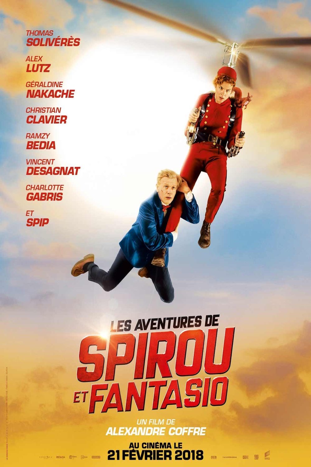 L'affiche du film Les aventures de Spirou et Fantasio