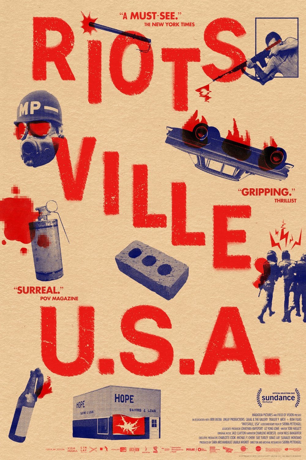 L'affiche du film Riotsville, U.S.A.