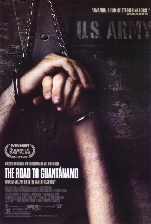 The censored original The Road to Guantanamo poster