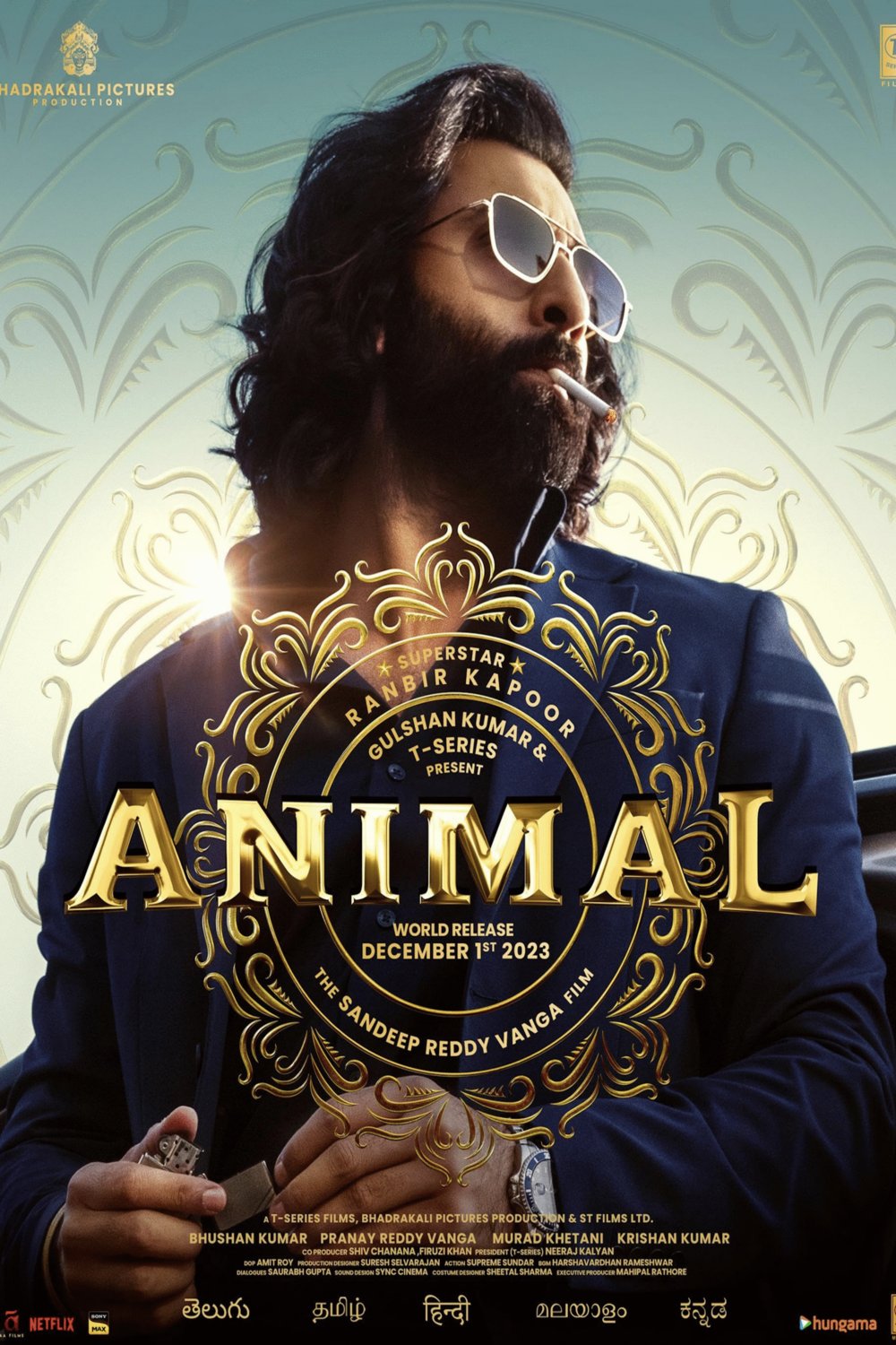 Hindi poster of the movie Animal