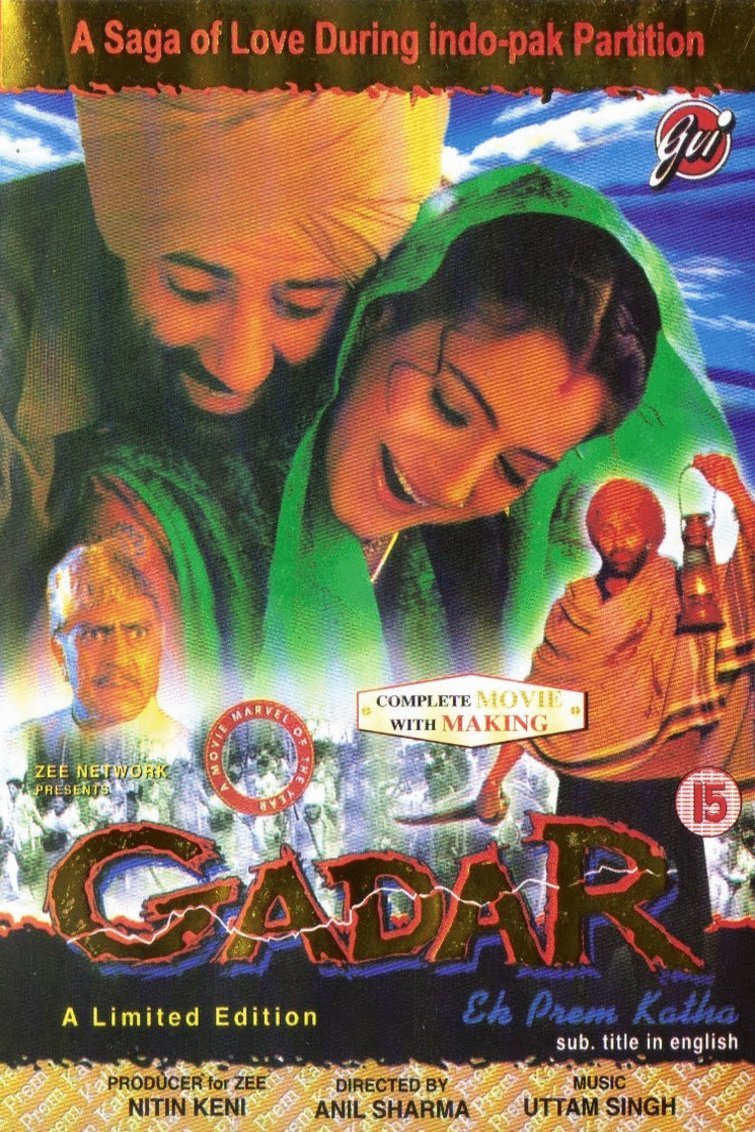 L'affiche originale du film Gadar: Ek Prem Katha en Hindi