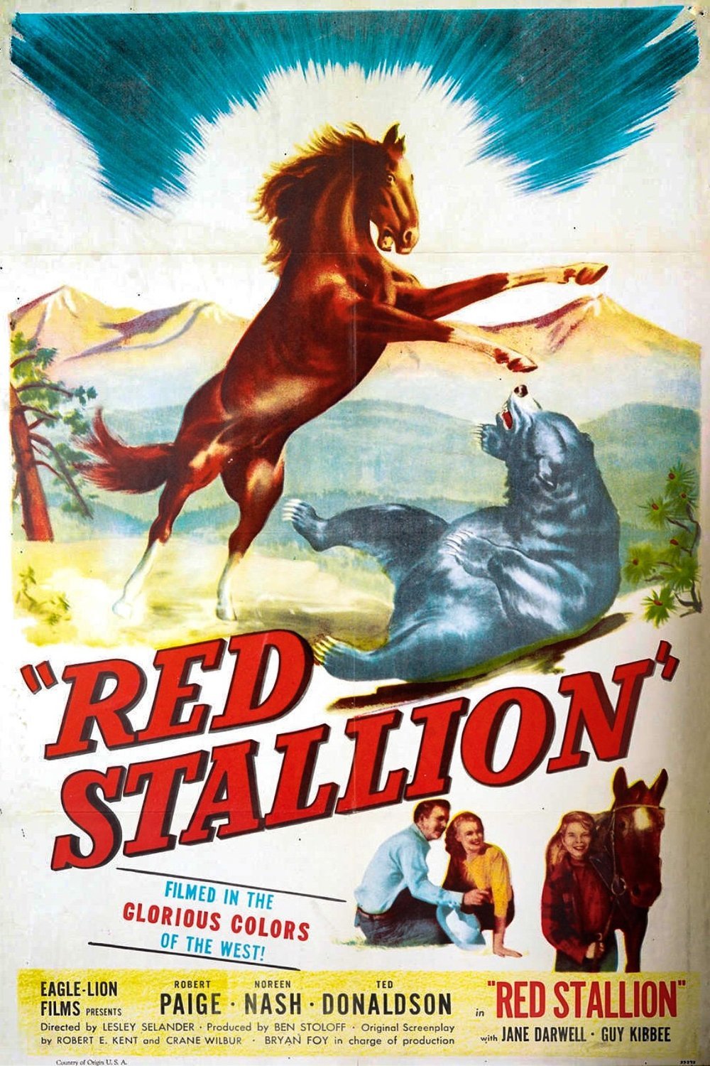 L'affiche du film The Red Stallion