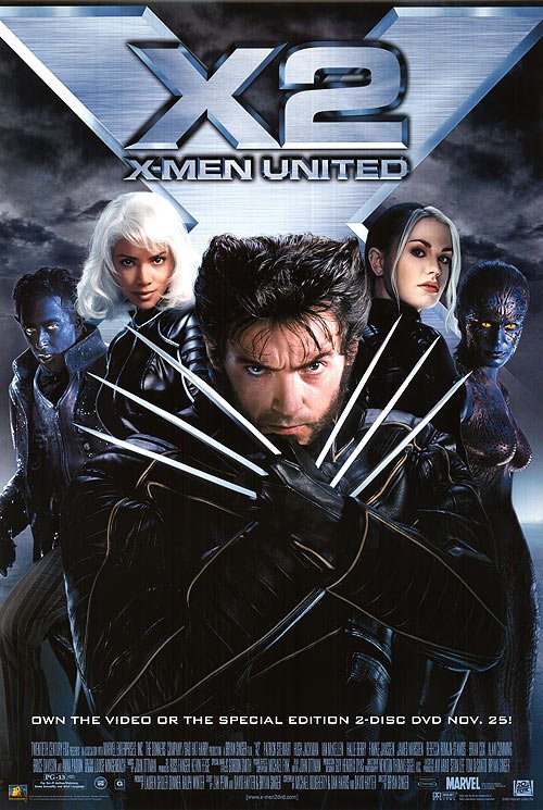 L'affiche du film X2: X-Men United
