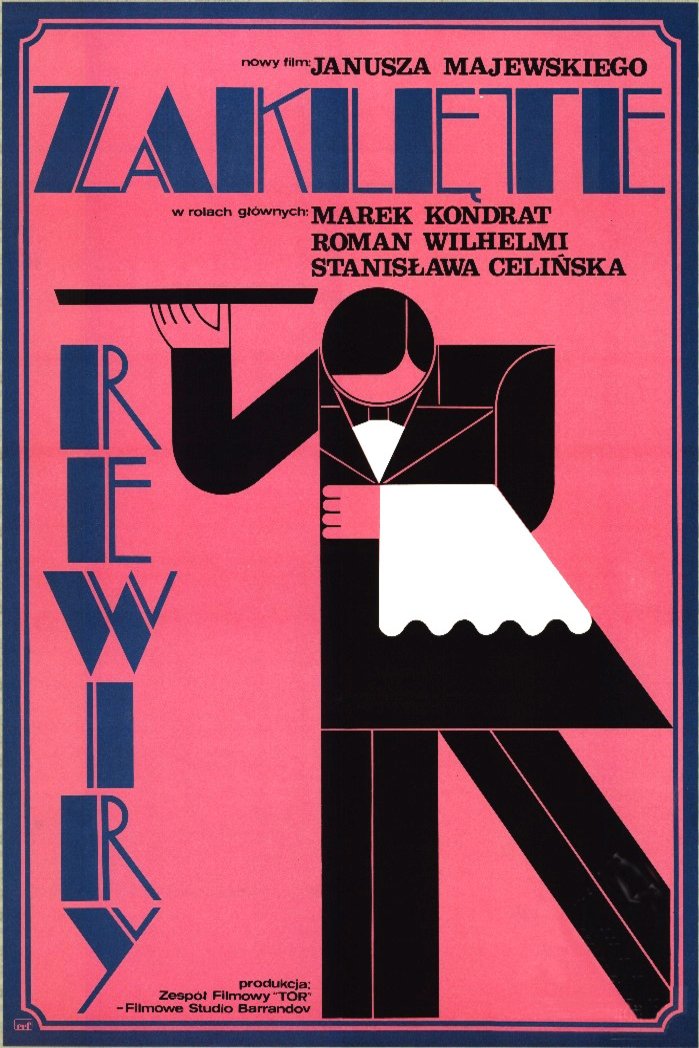 Polish poster of the movie Zaklete rewiry