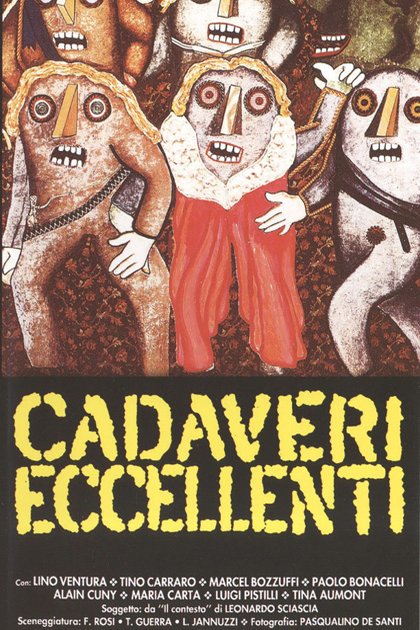 Italian poster of the movie Cadaveri eccellenti