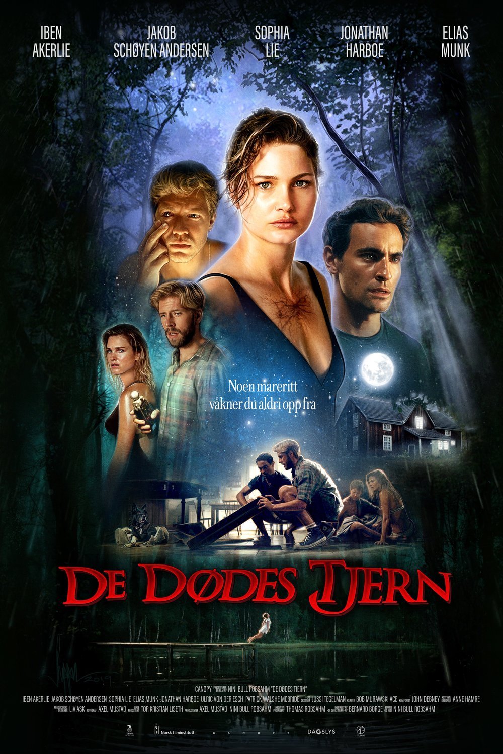 Norwegian poster of the movie De dødes tjern