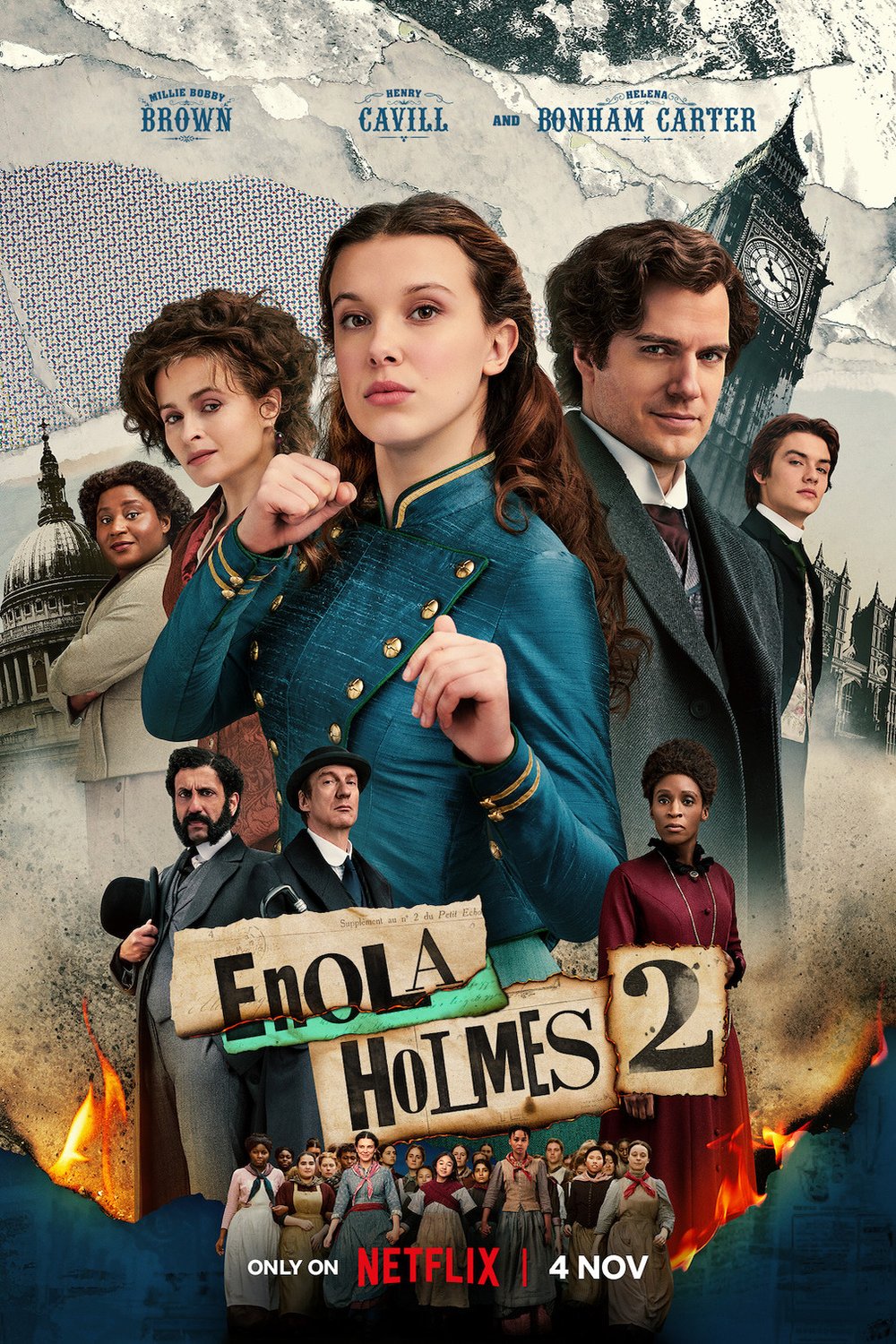 L'affiche du film Enola Holmes 2
