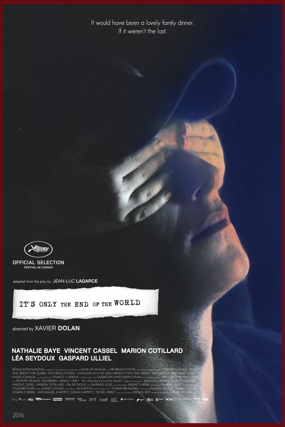 L'affiche du film It's Only the End of the World