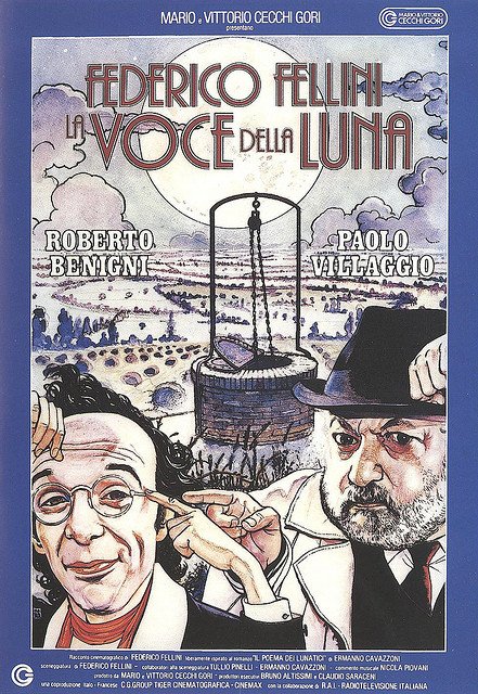 L'affiche originale du film La Voce della luna en italien