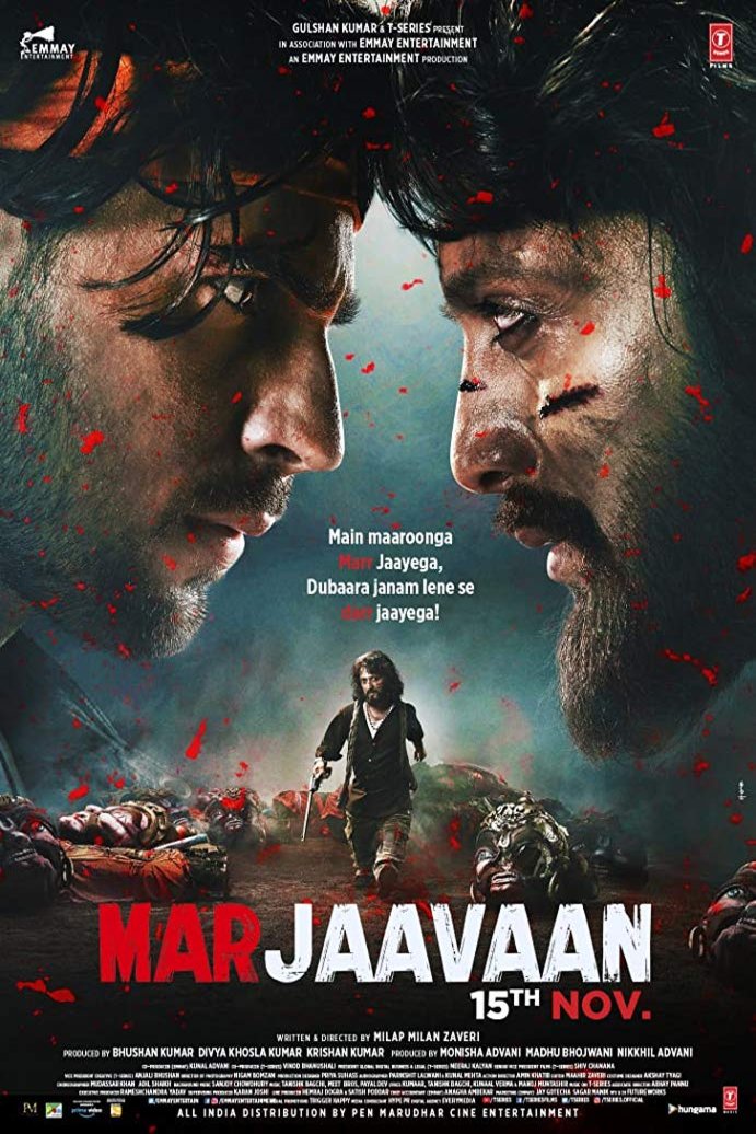 L'affiche originale du film Marjaavaan en Hindi
