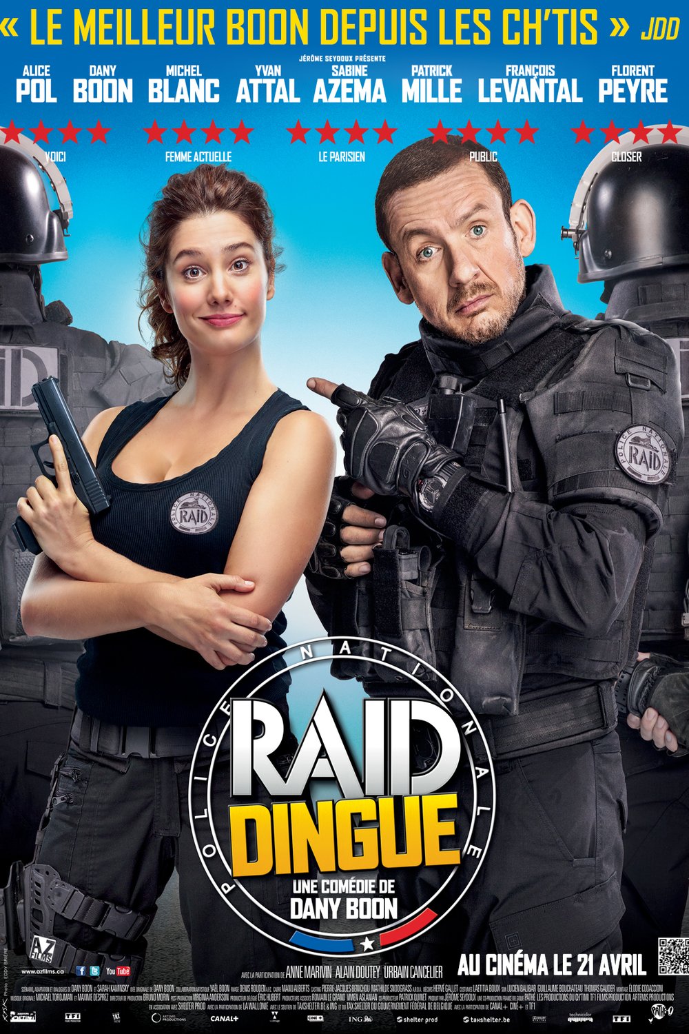 L'affiche du film Raid dingue