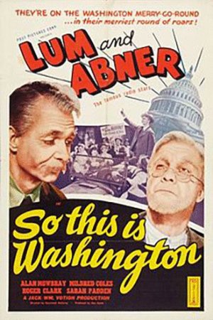 L'affiche du film So This Is Washington