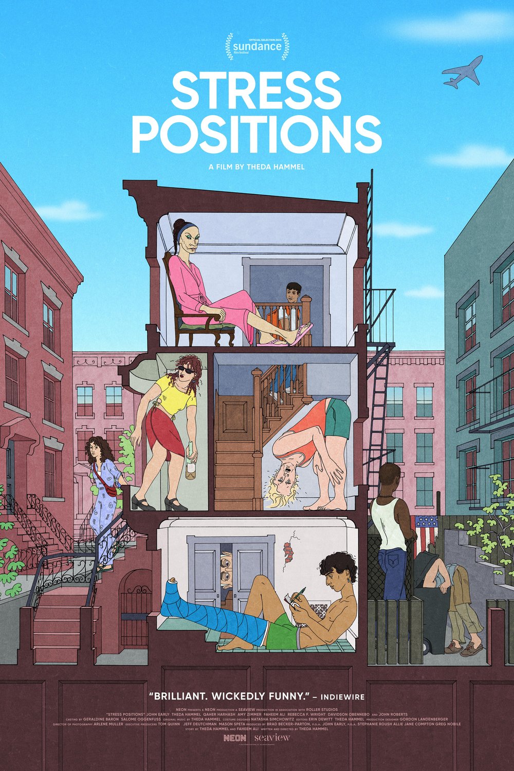 L'affiche originale du film Stress Positions en anglais