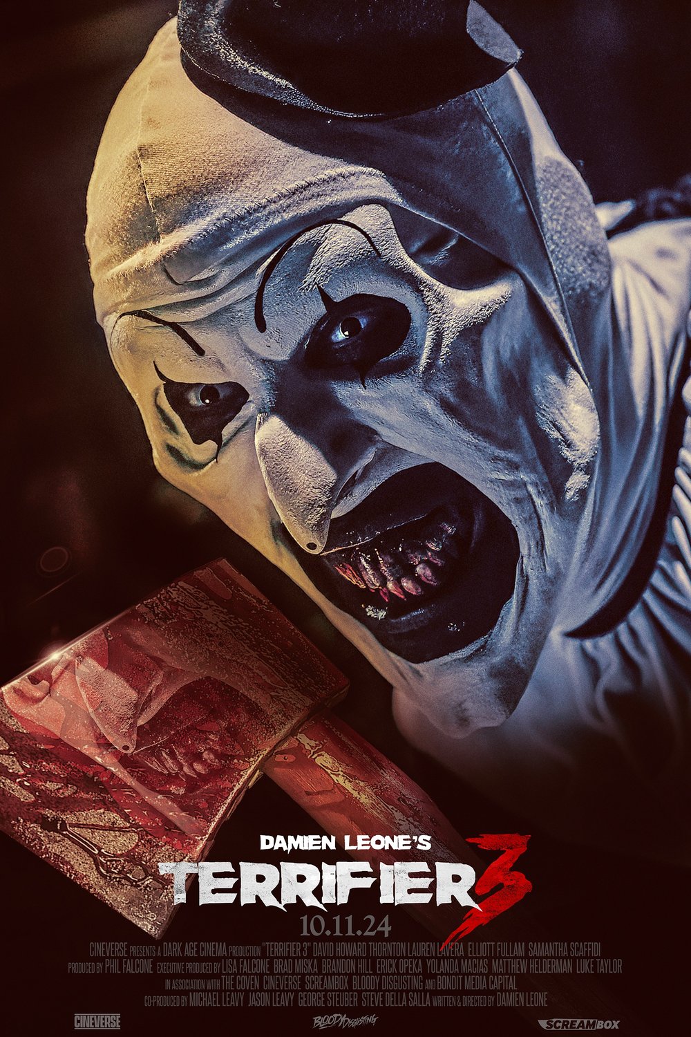 L'affiche du film Terrifier 3 [2024]
