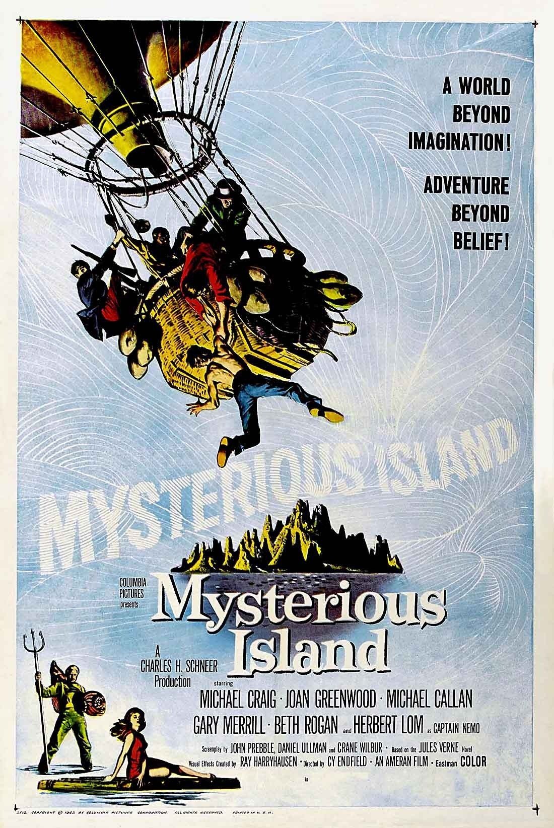 L'affiche du film The Mysterious Island