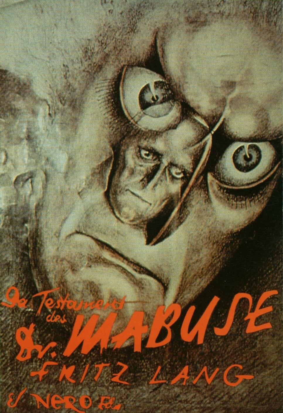 L'affiche originale du film Das Testament des Dr. Mabuse en allemand