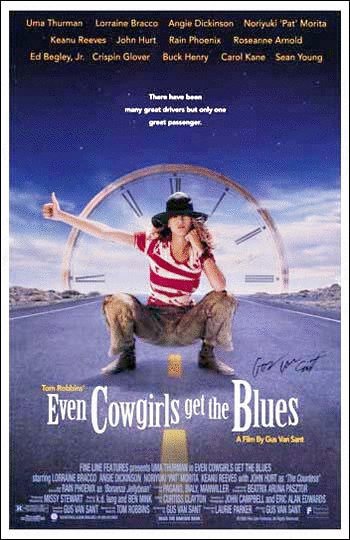 L'affiche originale du film Even Cowgirls Get the Blues en anglais