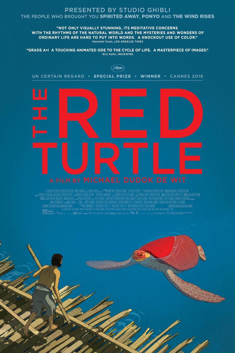 L'affiche du film The Red Turtle [2016]